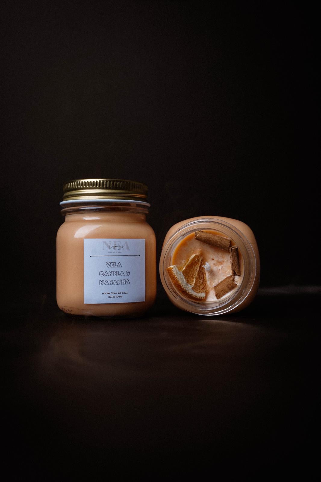 Vela Canela y Naranja