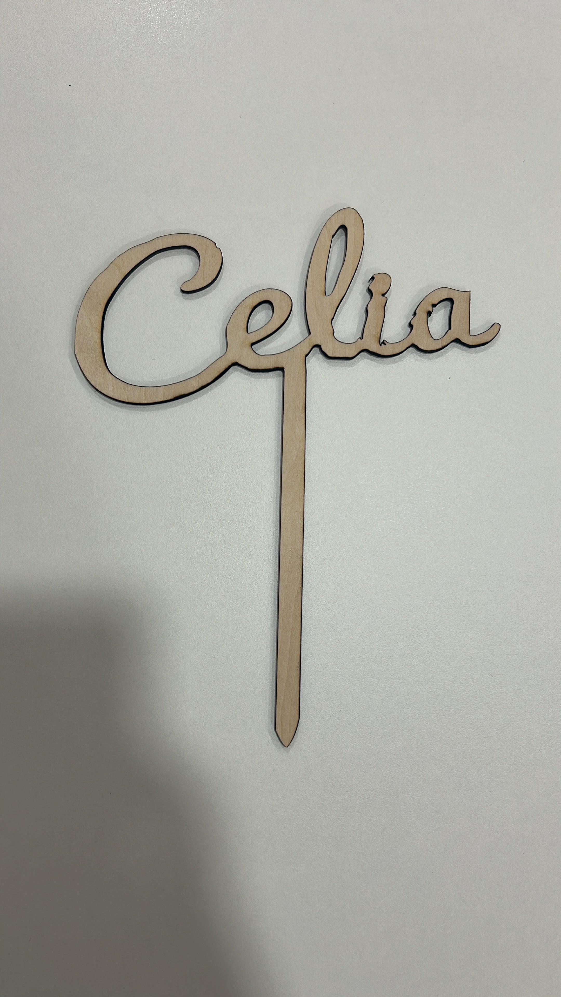 Topper de madera personalizado