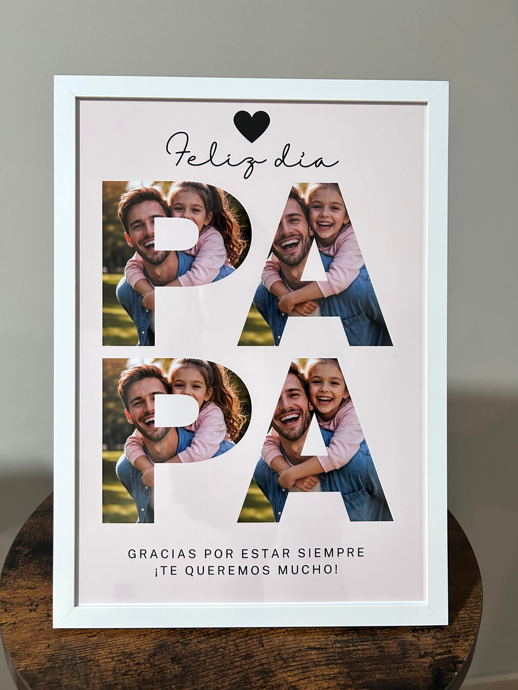 Cuadros día del padre Letras con fotos