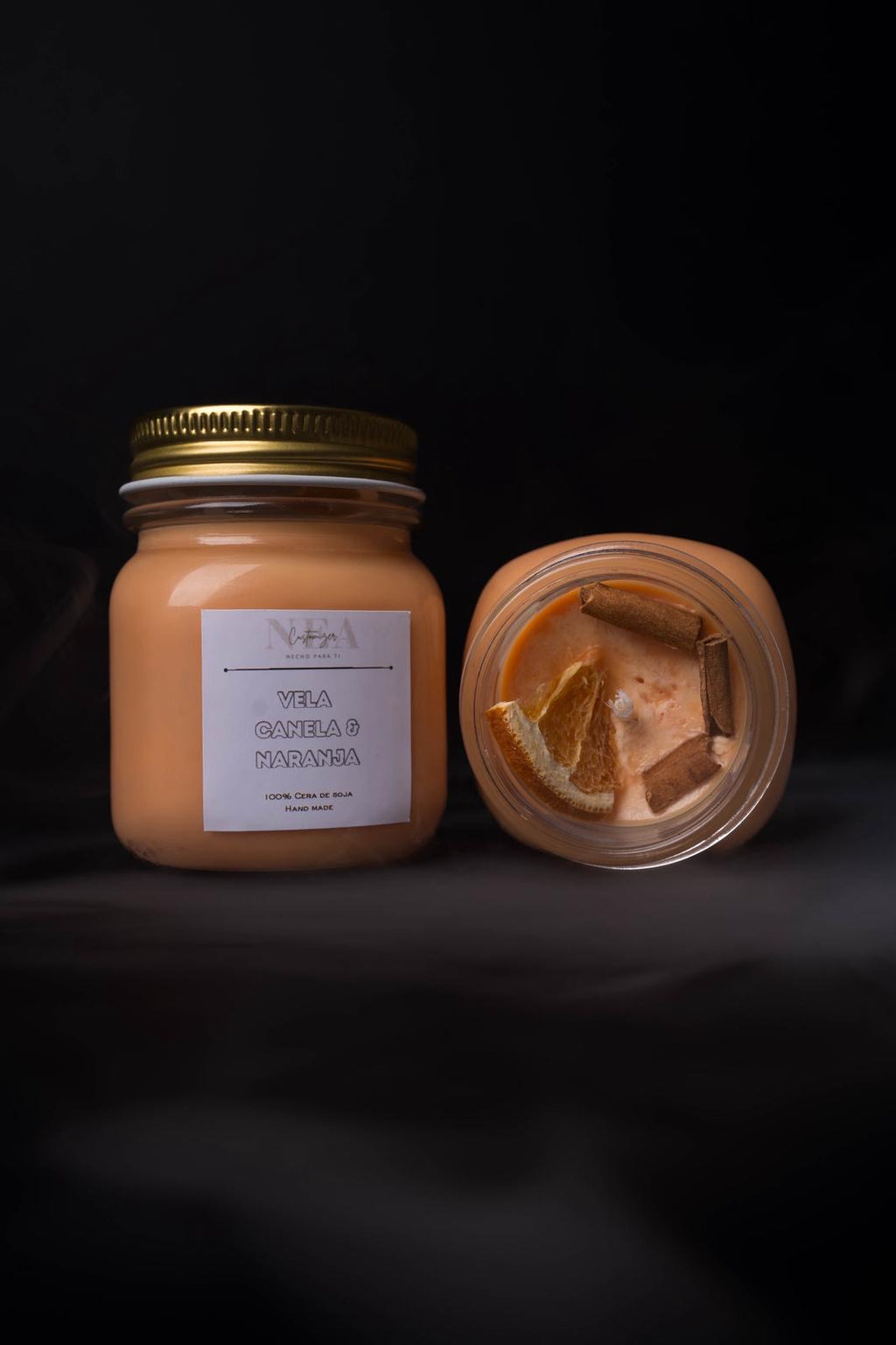 Vela Canela y Naranja