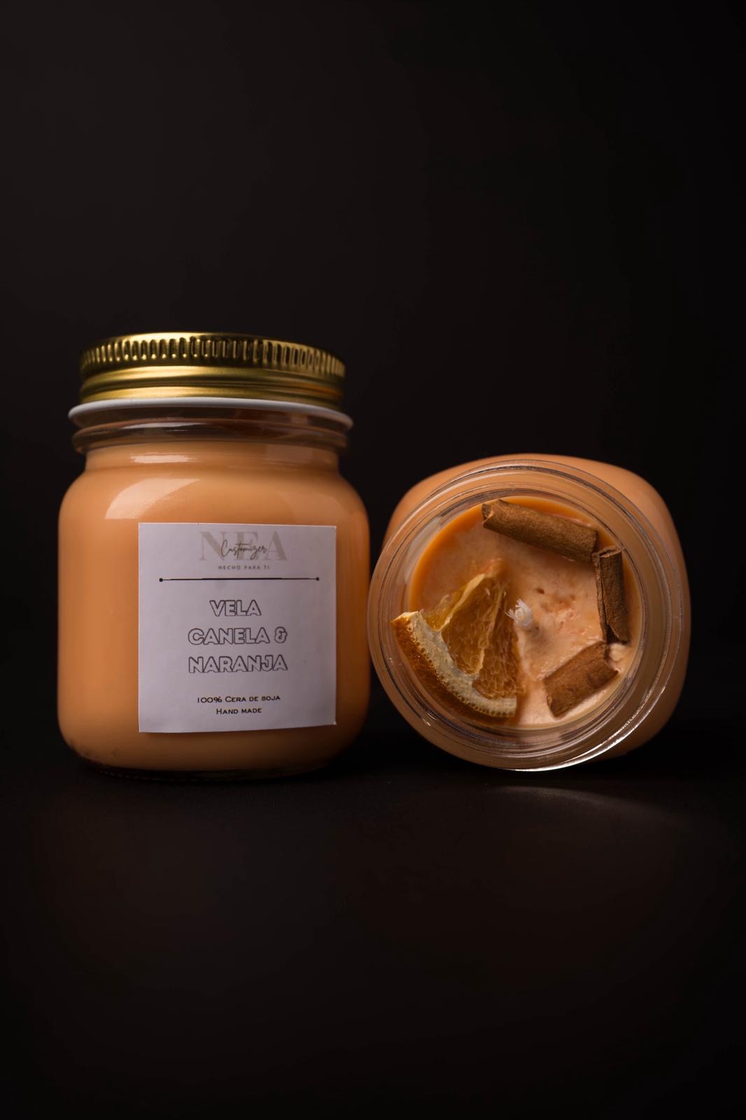 Vela Canela y Naranja