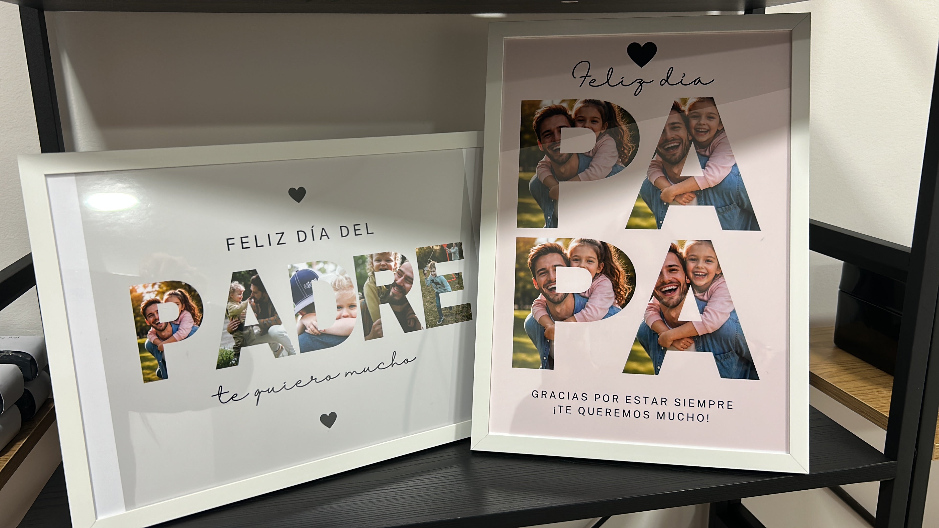 Cuadros día del padre Letras con fotos