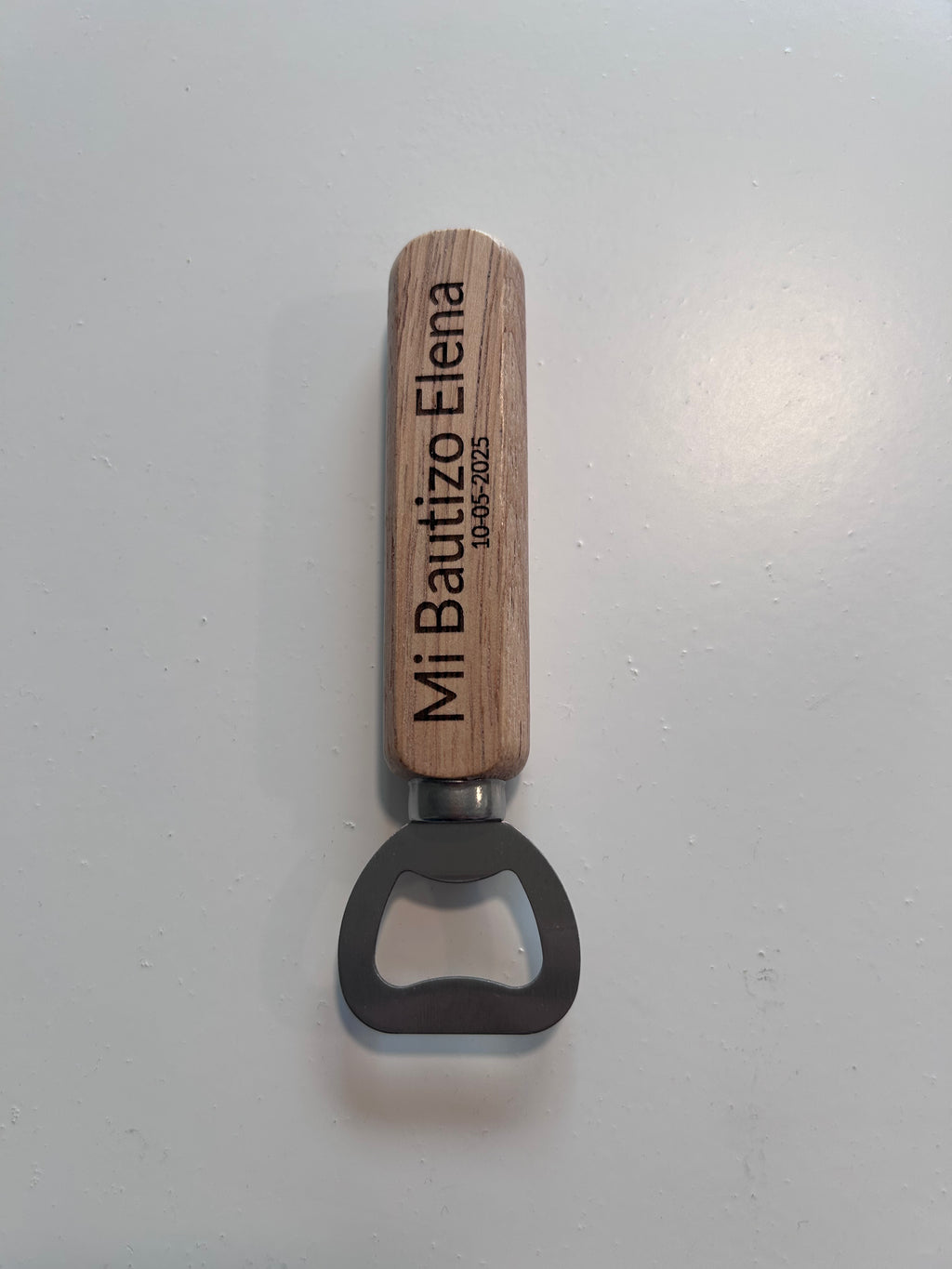 Abridor Rectangular con Grabado Láser Bautizo