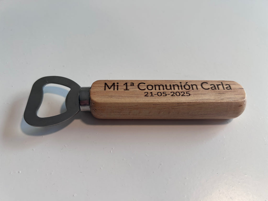 Abridor Rectangular con Grabado en Láser Comunión